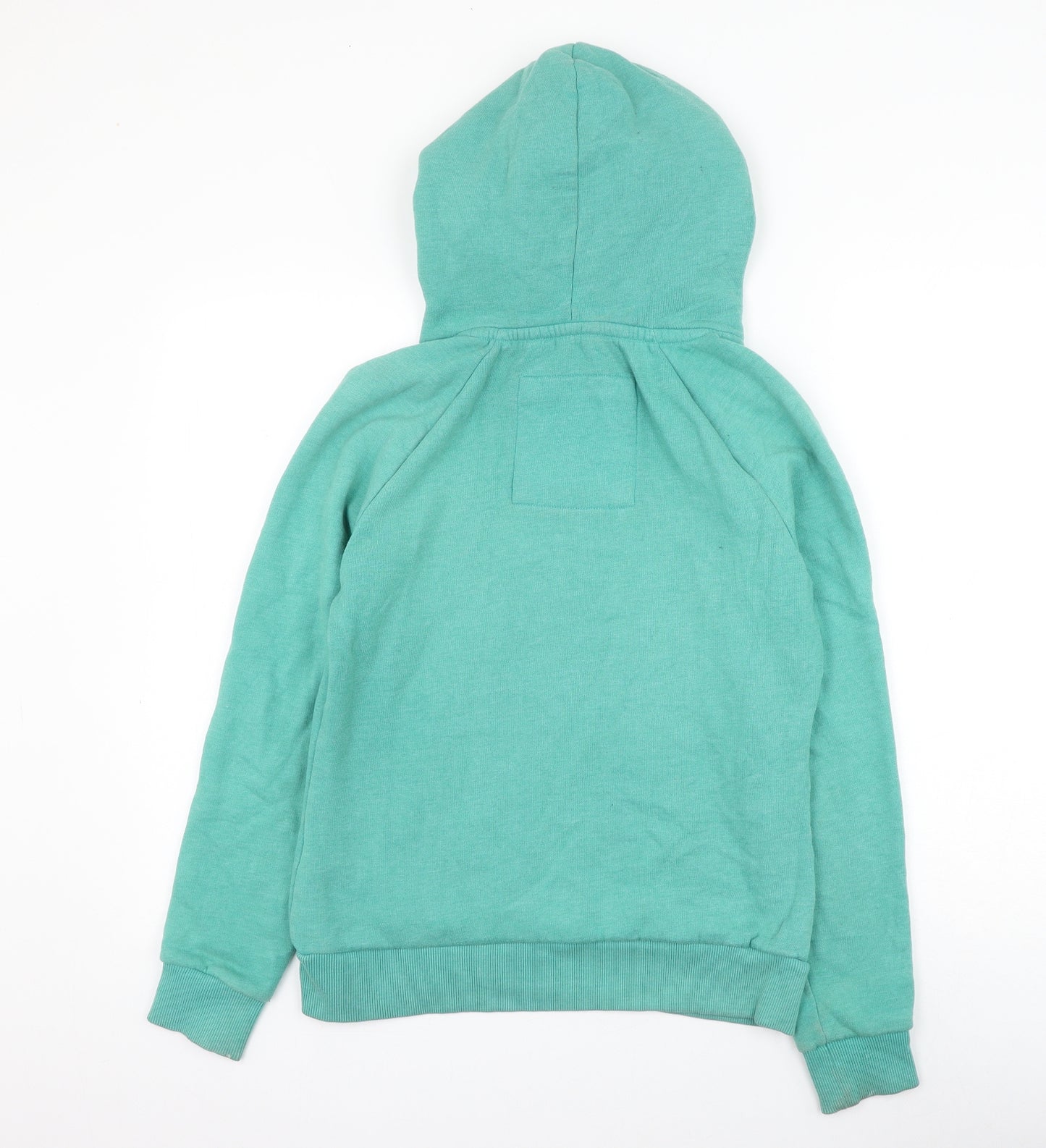 Weird Fish Womens Green Cotton Pullover Hoodie Size 8 Pullover