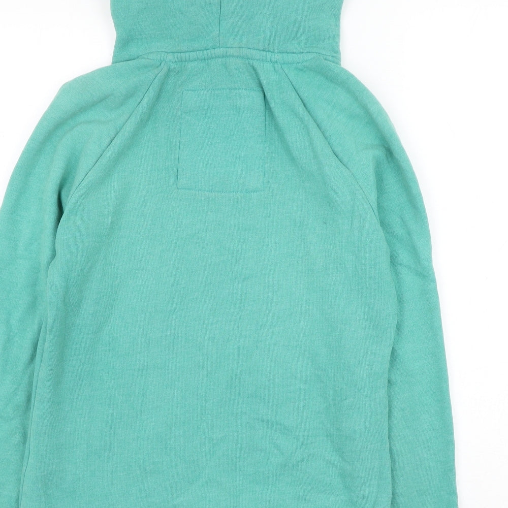 Weird Fish Womens Green Cotton Pullover Hoodie Size 8 Pullover