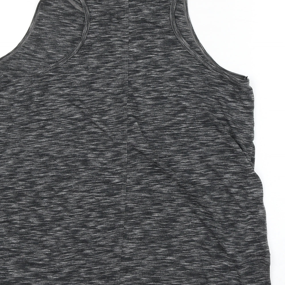 F&F Womens Grey Polyester Basic Tank Size L Round Neck Pullover - Sweat Smile Repeat