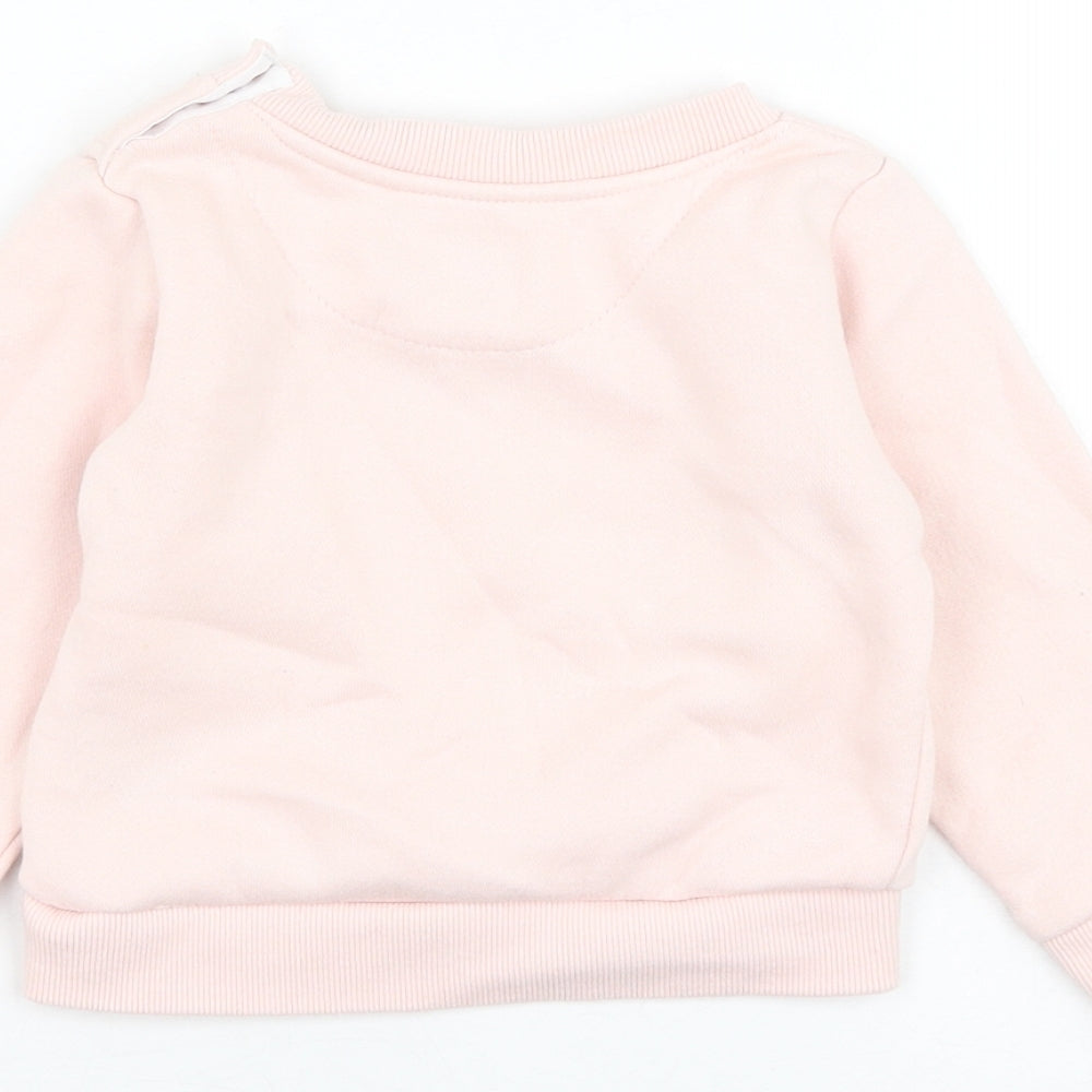 mckenz Girls Pink Polyester Pullover Jumper Size 12-18 Months Pullover