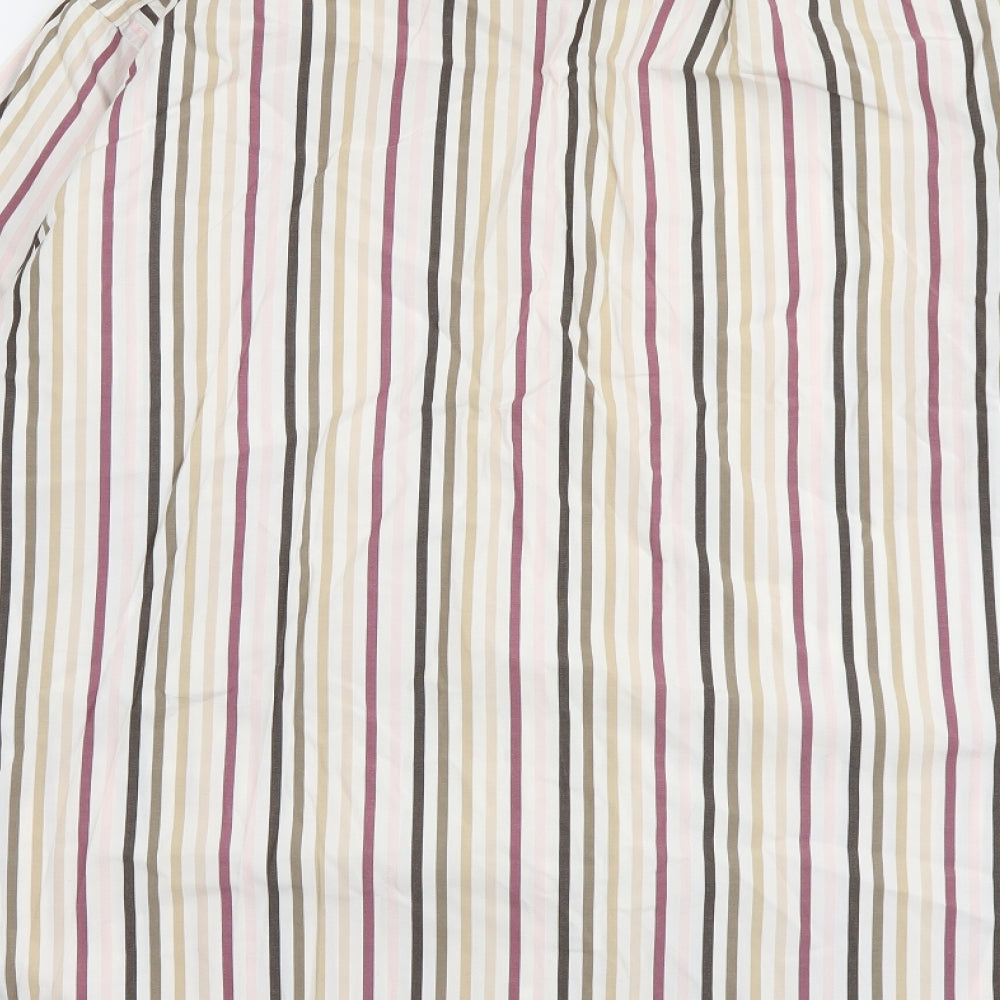 Tommy Hilfiger Mens Multicoloured Striped Cotton Button-Up Size 2XL Collared Button