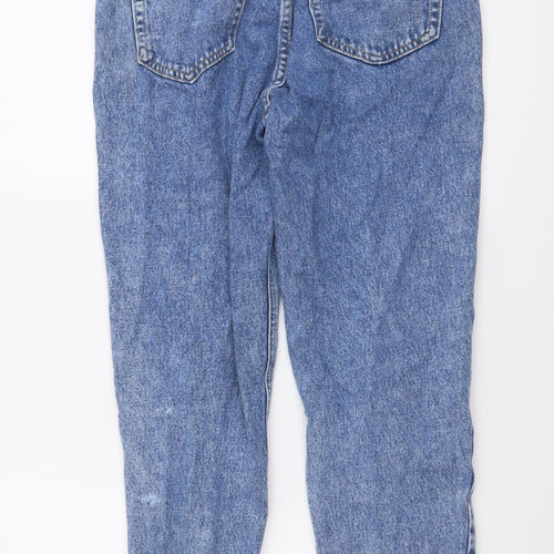 Pull&Bear Womens Blue Cotton Jegging Jeans Size S L26 in Regular Button