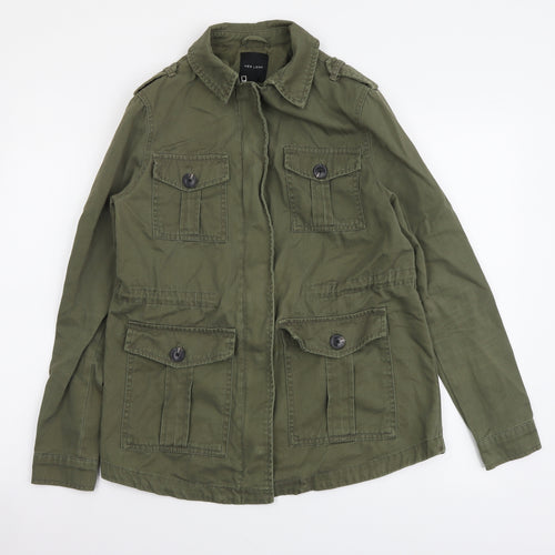 New Look Womens Green Parka Jacket Size 10 Zip