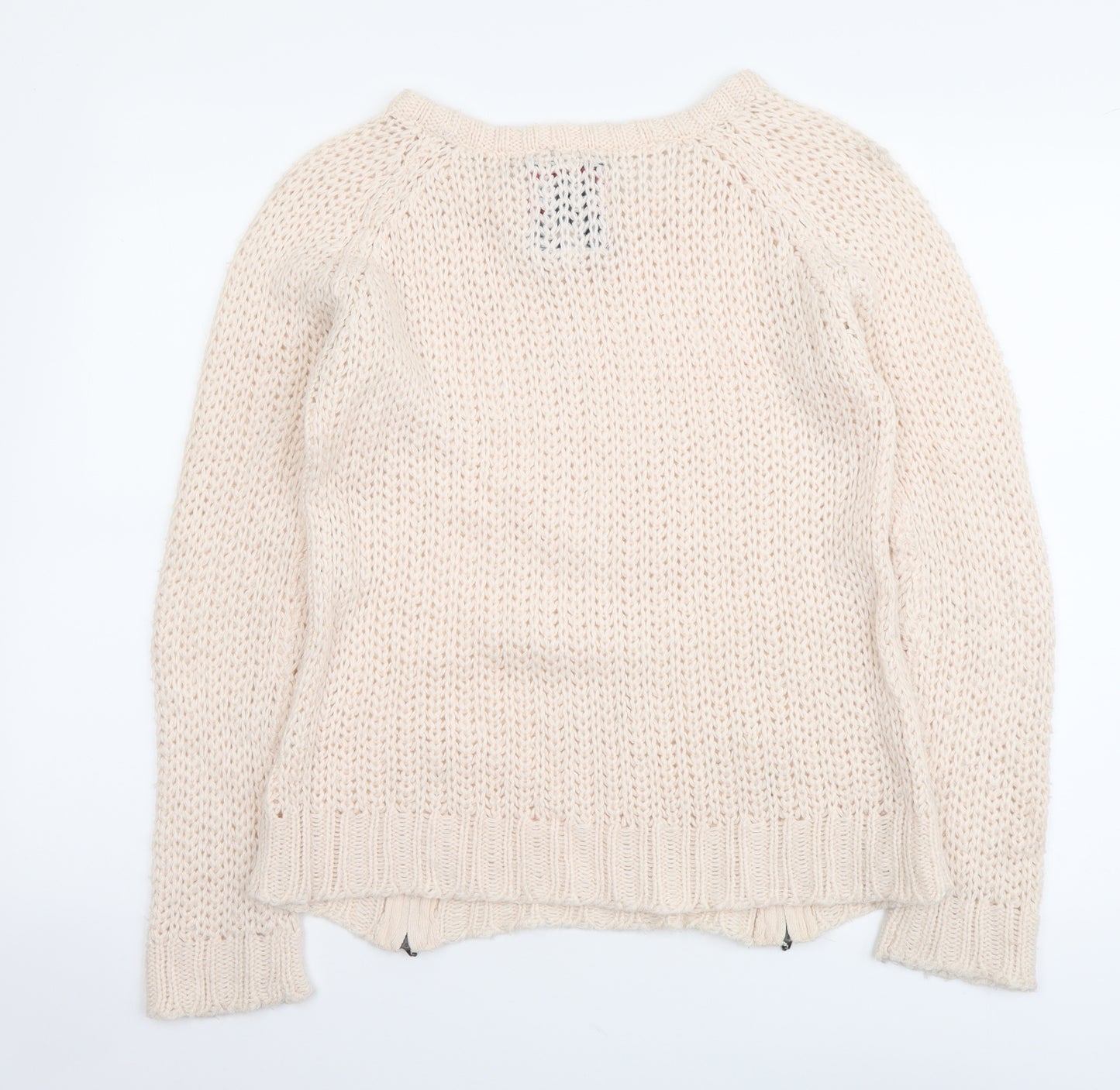 Lee Cooper Womens Pink Boat Neck Acrylic Pullover Jumper Size 10