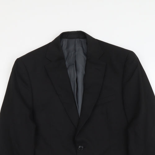 Marks and Spencer Mens Black Polyester Jacket Suit Size M
