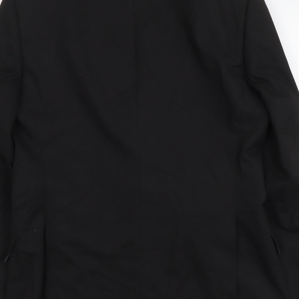 Marks and Spencer Mens Black Polyester Jacket Suit Size M