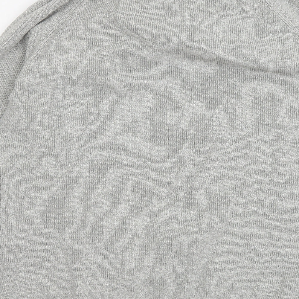 NEXT Mens Grey Collared Cotton Pullover Jumper Size 3XL