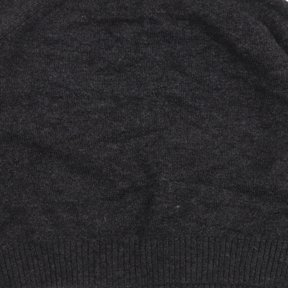 Primark Womens Grey Boat Neck Acrylic Pullover Jumper Size M