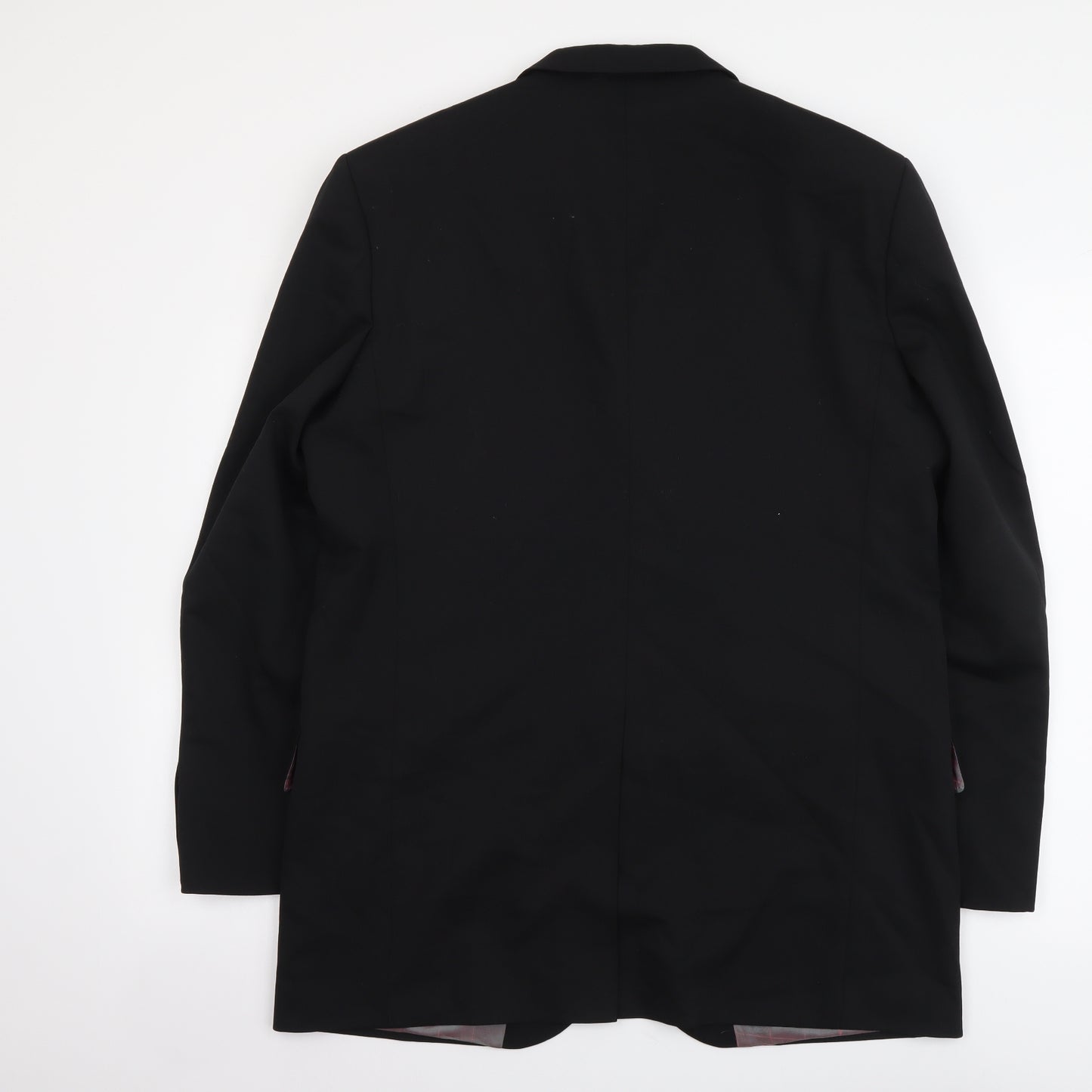 Ben Sherman Mens Black Polyester Jacket Suit Jacket Size L