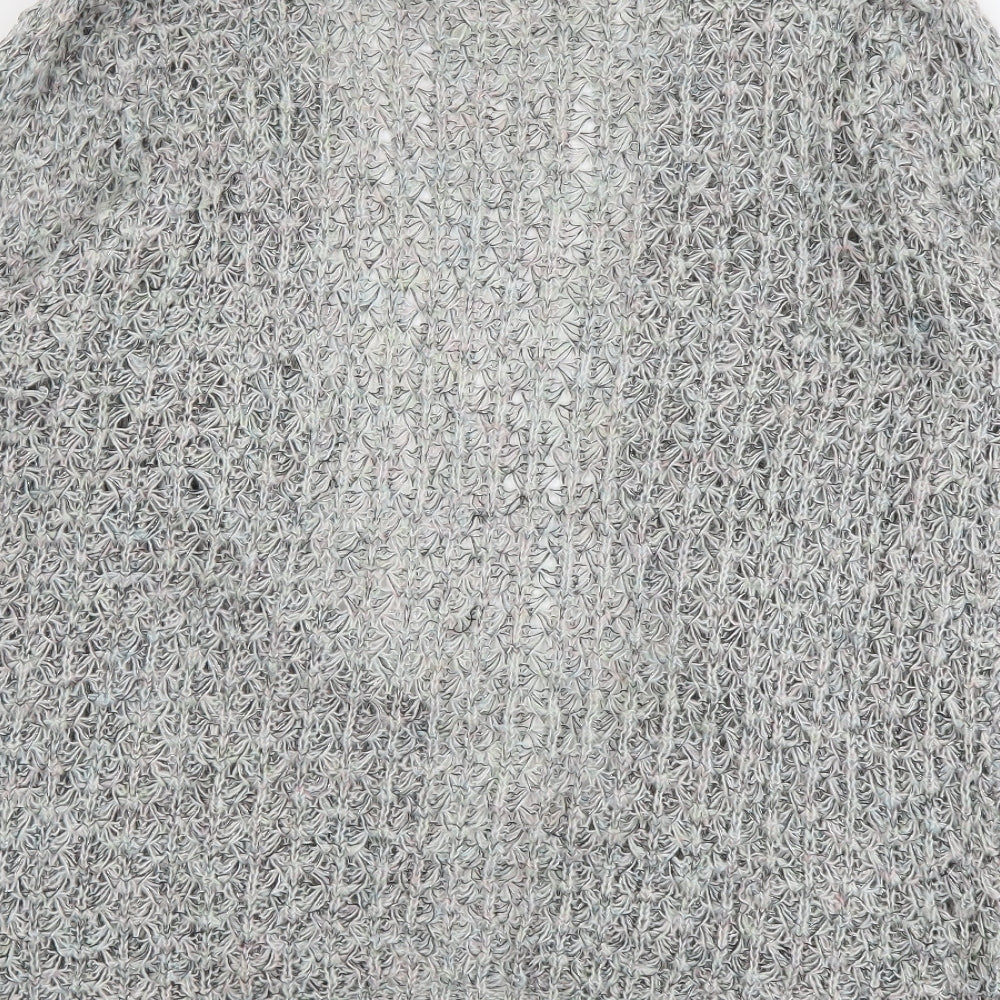 Atmosphere Womens Grey V-Neck Acrylic Cardigan Jumper Size 20