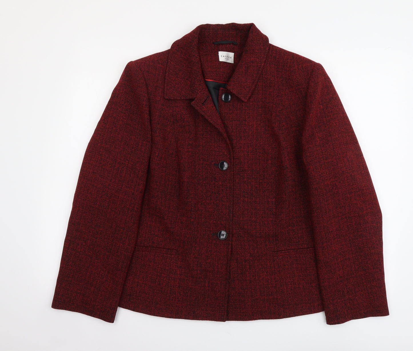 Eastex Womens Red Jacket Size 18 Button
