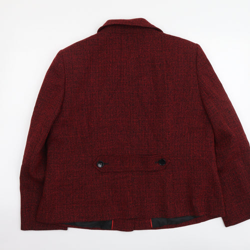Eastex Womens Red Jacket Size 18 Button