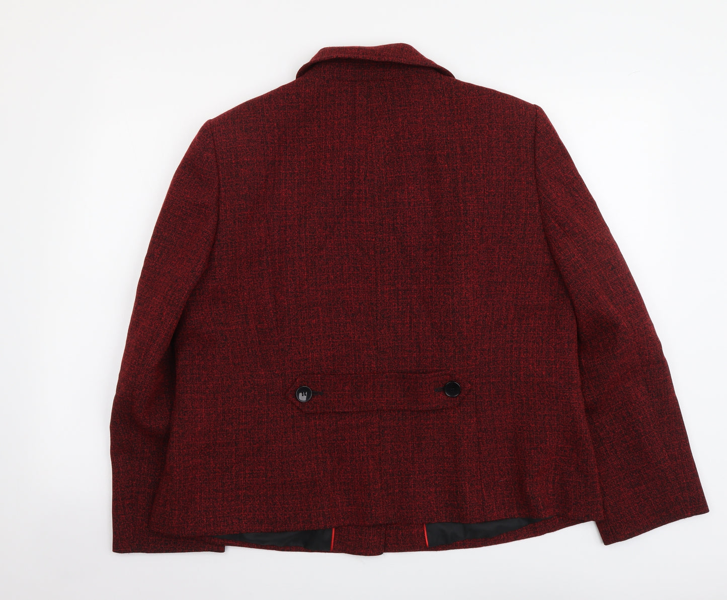 Eastex Womens Red Jacket Size 18 Button
