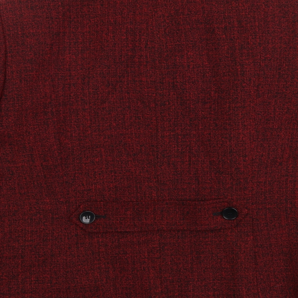 Eastex Womens Red Jacket Size 18 Button