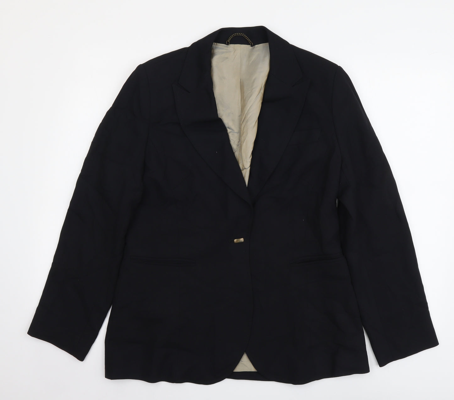 NEXT Womens Black Wool Jacket Suit Jacket Size 12