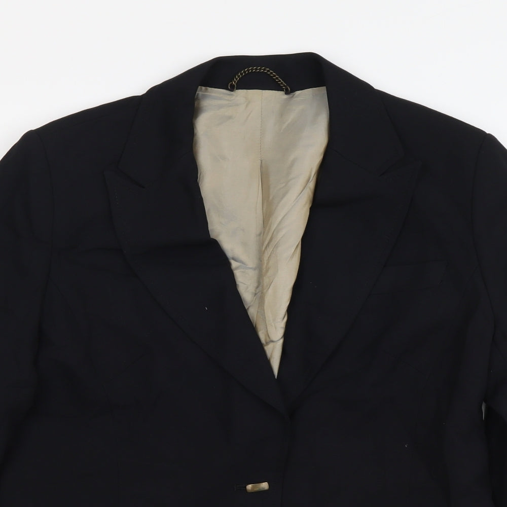 NEXT Womens Black Wool Jacket Suit Jacket Size 12