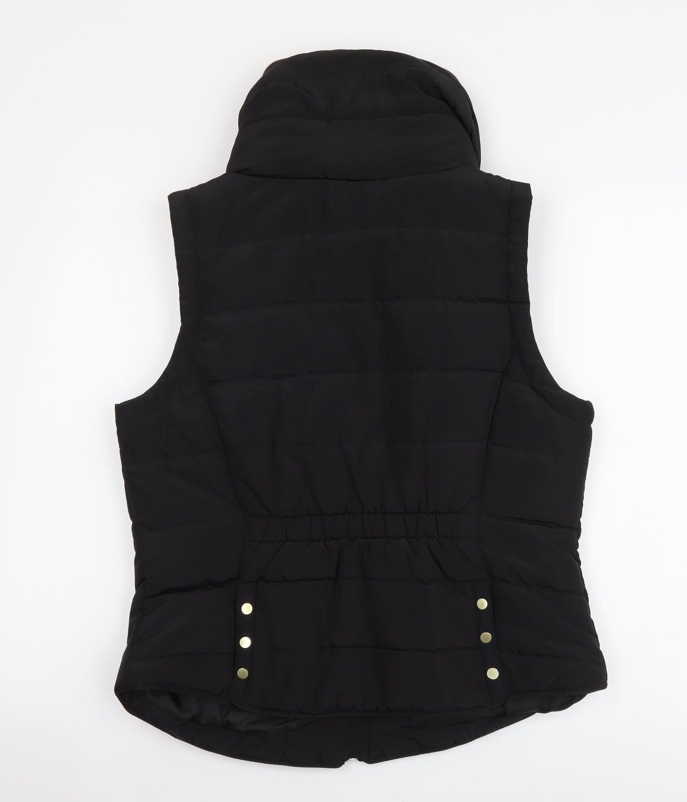H&M Womens Black Gilet Jacket Size M Zip