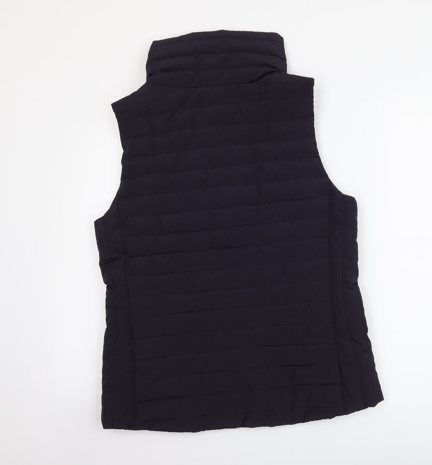 H&M Womens Blue Gilet Jacket Size M Zip