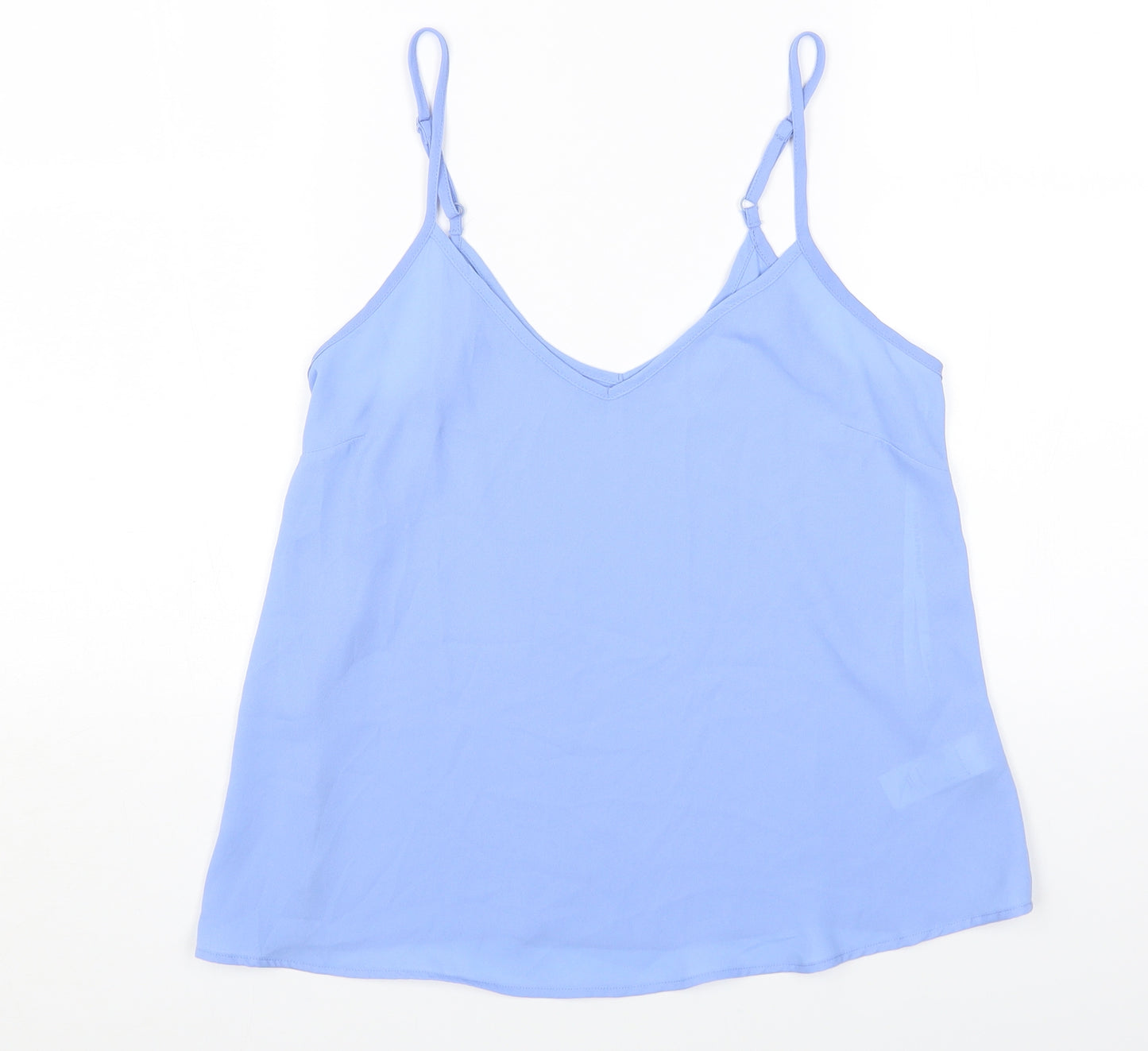 Primark Womens Blue Polyester Camisole Tank Size 8 Scoop Neck
