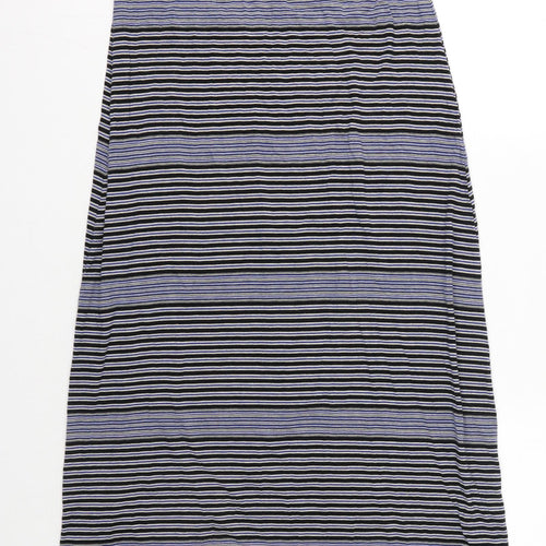 Max Studio Womens Multicoloured Striped Rayon A-Line Skirt Size M