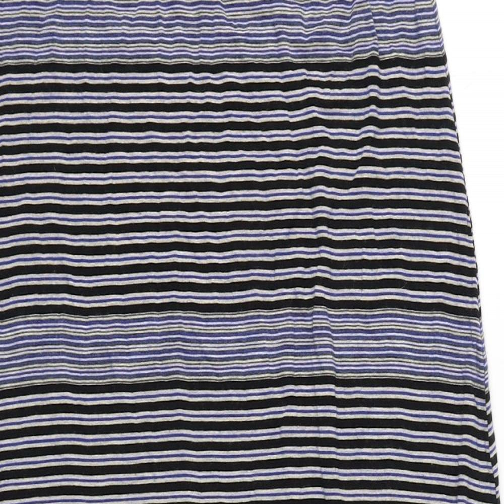 Max Studio Womens Multicoloured Striped Rayon A-Line Skirt Size M