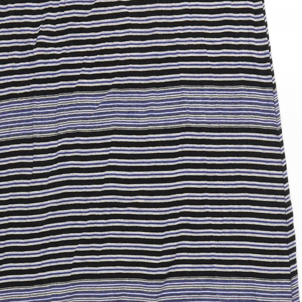 Max Studio Womens Multicoloured Striped Rayon A-Line Skirt Size M