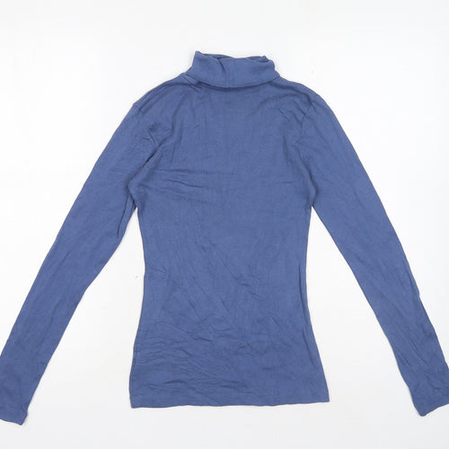 River Island Womens Brown Roll Neck Acrylic Pullover Jumper Size 8