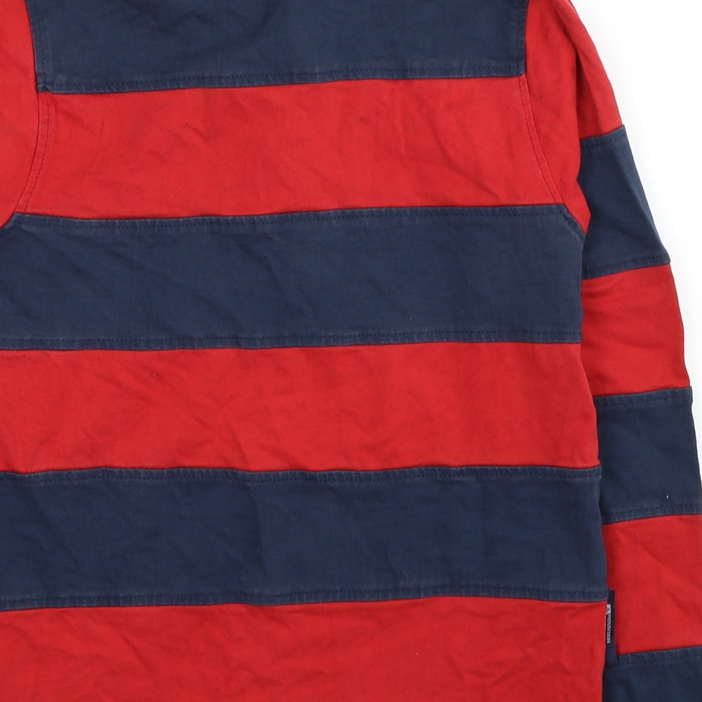 Mountain Warehouse Boys Red Striped Cotton Pullover Sweatshirt Size 11-12 Years Pullover
