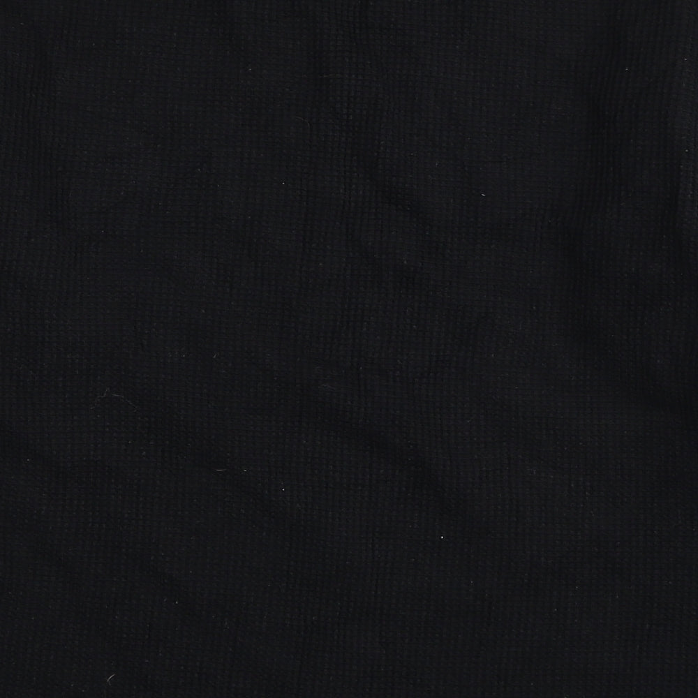 Uniqlo Womens Black Round Neck Cotton Pullover Jumper Size M