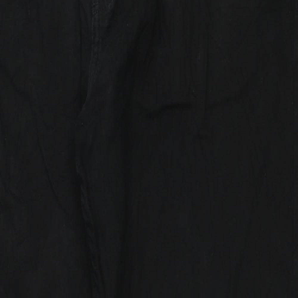 Blue Harbour Mens Black Cotton Straight Jeans Size 40 in L33 in Regular Zip