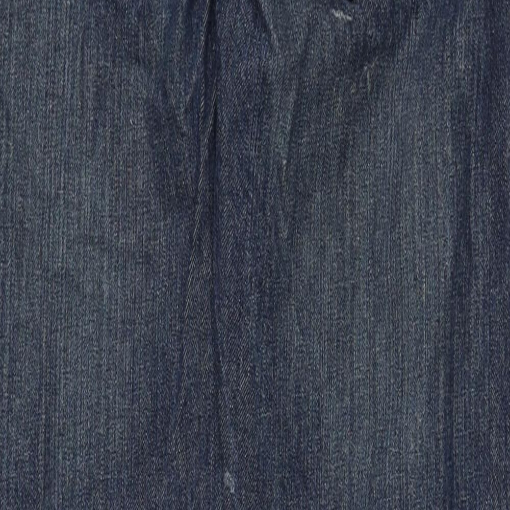 Firetrap Boys Blue Cotton Straight Jeans Size 12-13 Years Regular Button