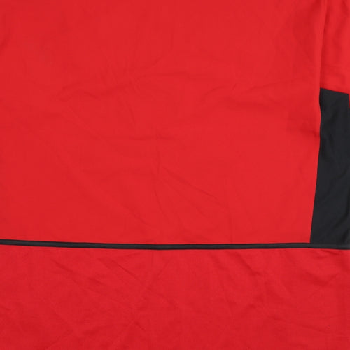 Nike Mens Red Polyester T-Shirt Size 2XL Round Neck - Manchester United