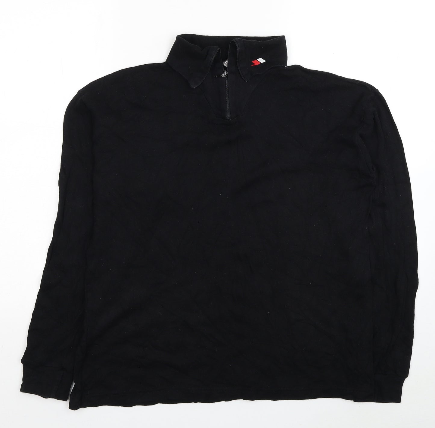 Trespass Mens Black Cotton Pullover Sweatshirt Size M