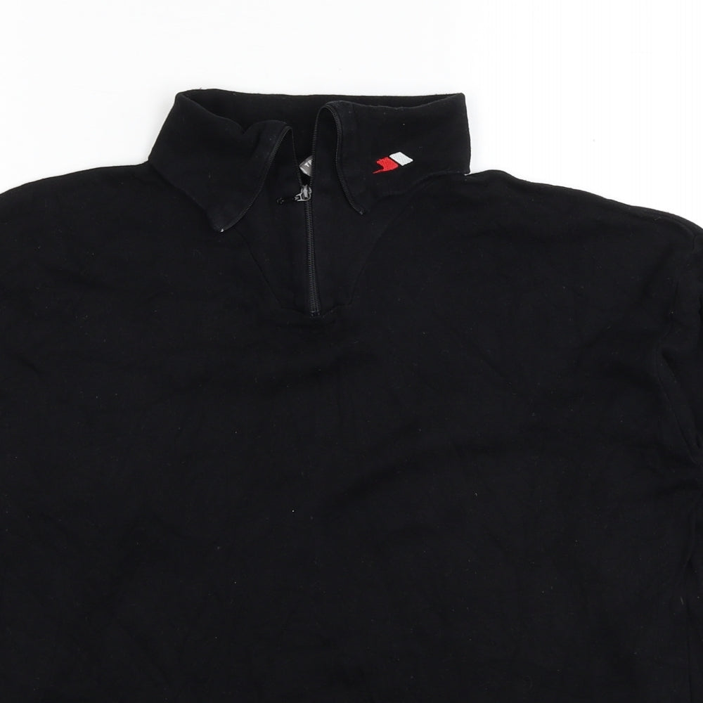 Trespass Mens Black Cotton Pullover Sweatshirt Size M