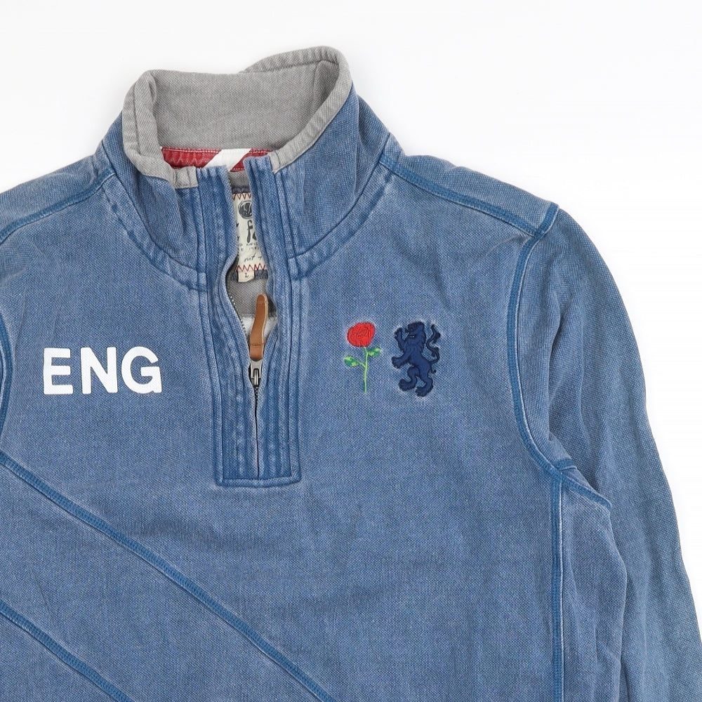Fat Face Mens Blue Cotton Pullover Sweatshirt Size L - England