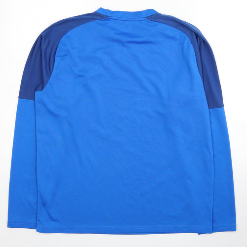 PUMA Mens Blue Polyester Pullover Casual Size M Round Neck Pullover - Tranmare Rovers