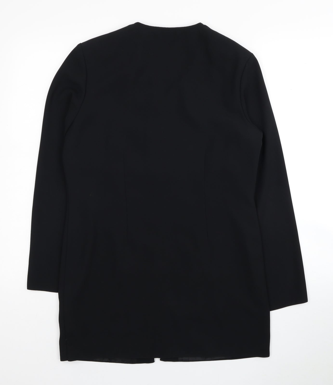 Richards Womens Black Polyester Jacket Blazer Size 10 - Shoulder Pads