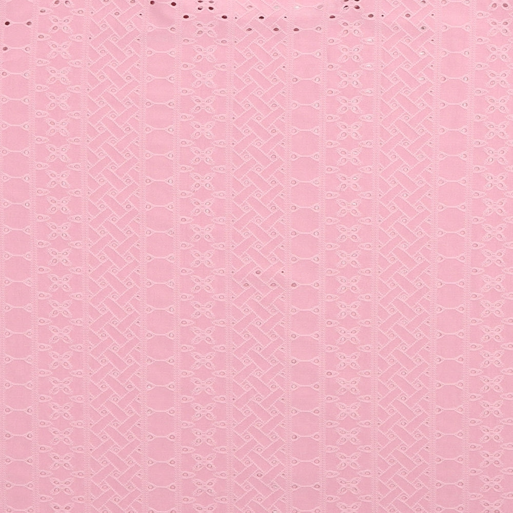 Peacocks Womens Pink Geometric Polyester Basic T-Shirt Size 20 Scoop Neck