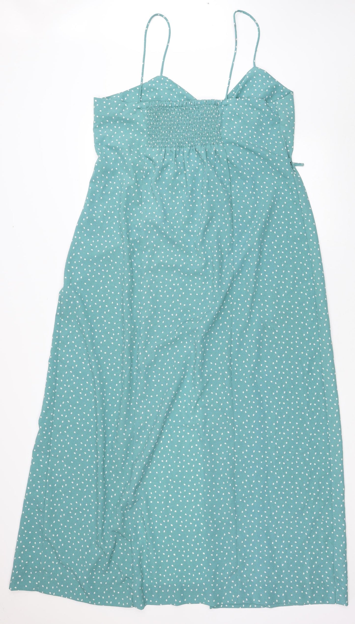 Primark Womens Blue Animal Print Polyester Maxi Size 18 Sweetheart Pullover