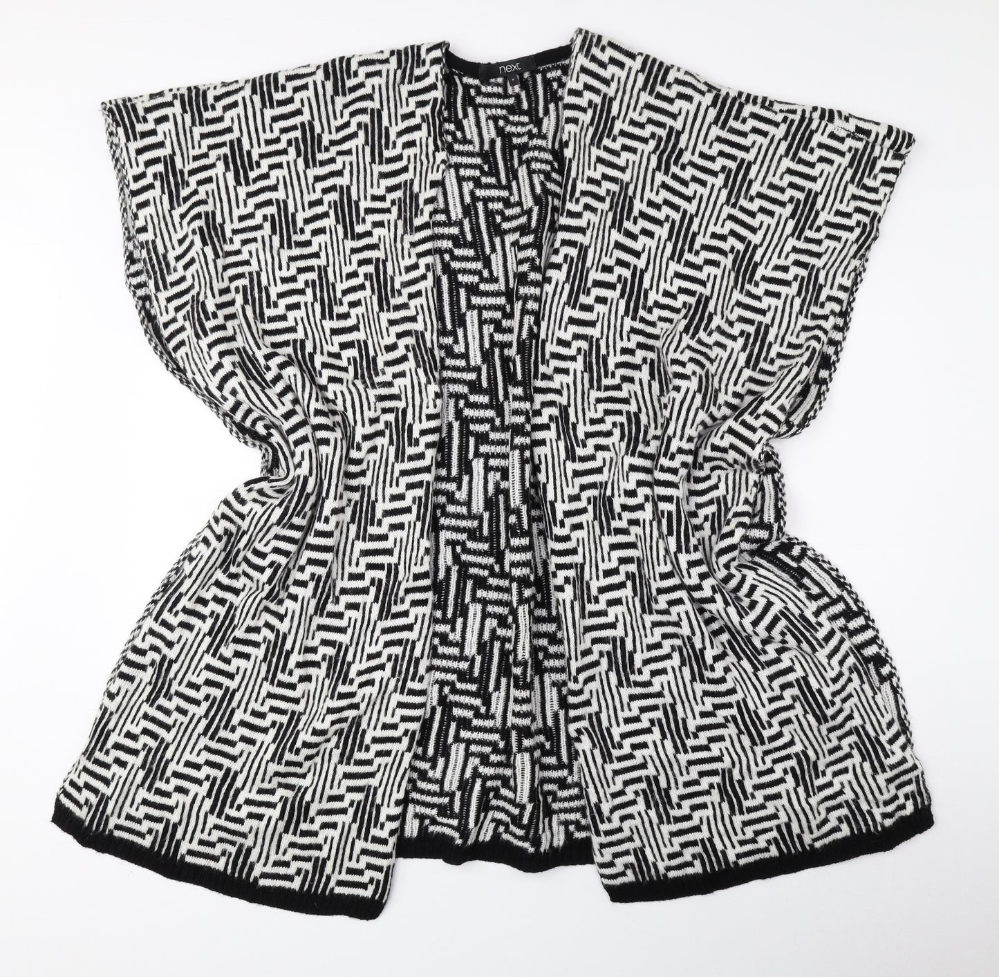NEXT Unisex Black Geometric Acrylic Shawl/Wrap