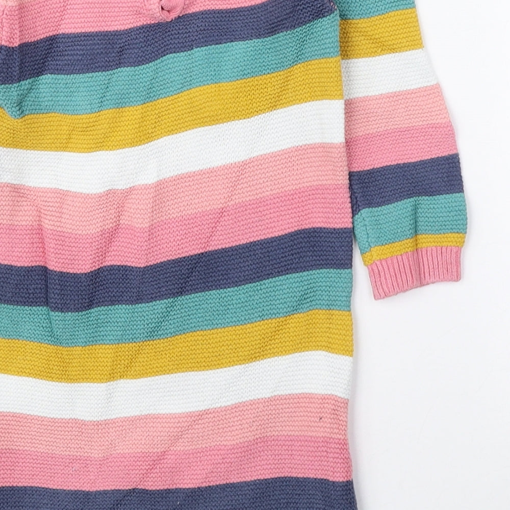 TU Multicoloured Striped 100% Cotton Pullover Jumper Size 12-18 Months Pullover - Dog
