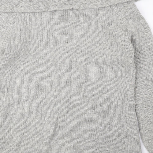 Per Una Womens Grey Roll Neck Polyester Pullover Jumper Size M