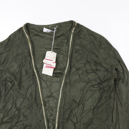 Per Una Womens Green V-Neck Viscose Cardigan Jumper Size 10