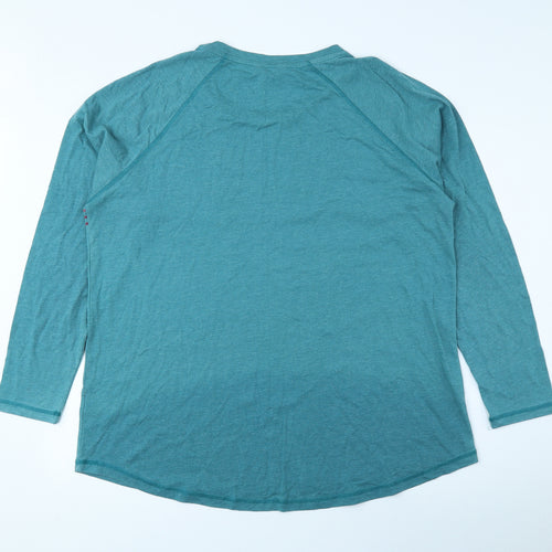 NEXT Womens Multicoloured Geometric Cotton Basic Blouse Size 20 Round Neck