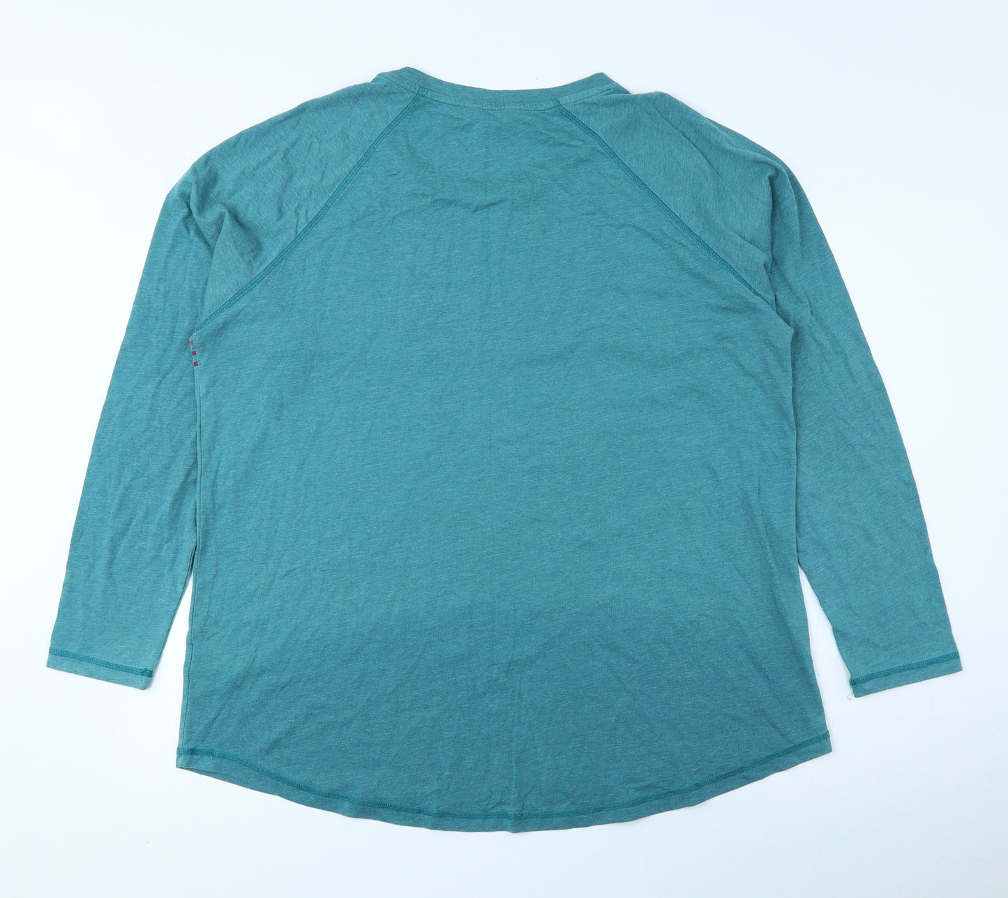 NEXT Womens Multicoloured Geometric Cotton Basic Blouse Size 20 Round Neck