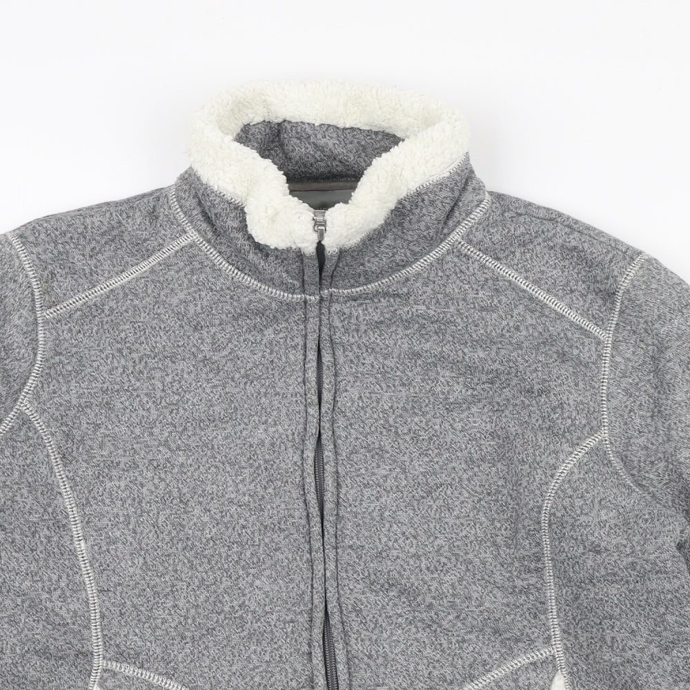 Per Una Womens Grey Jacket Size L Zip