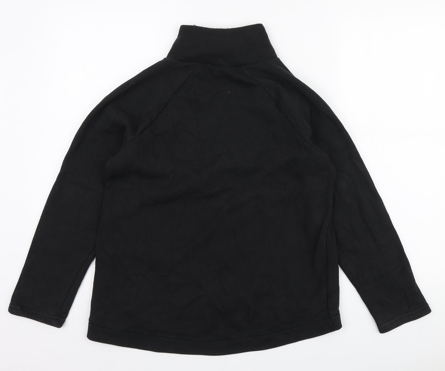 Cable & Gauge Womens Black Polyester Pullover Sweatshirt Size S Zip