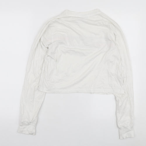 FILA Womens White Polyester Pullover Sweatshirt Size S Pullover