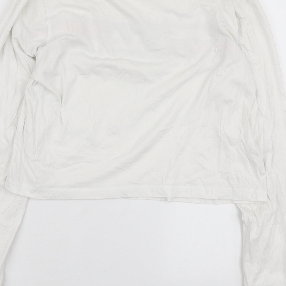 FILA Womens White Polyester Pullover Sweatshirt Size S Pullover