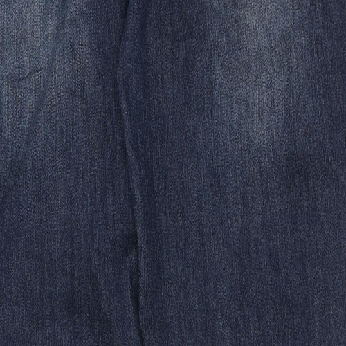 John Baner Womens Blue Cotton Tapered Jeans Size 18 L30 in Regular Zip